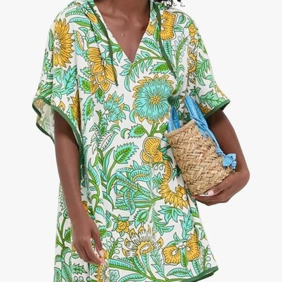 Tropical Floral Swim Coverup - Picture 4 of 5